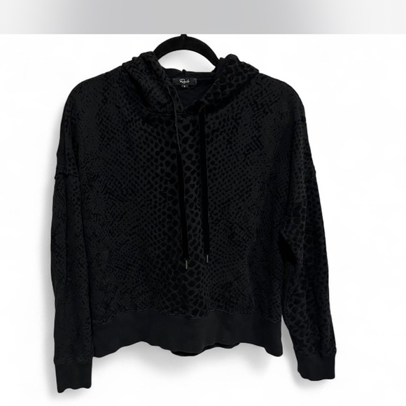 Rails Tops - Rails Cropped Black Hoodie